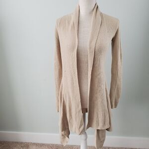 LA VIE 89 WOMEN'S OPEN FRONT HI LO LONG SLEEVE CARDIGAN SIZE MEDIUM